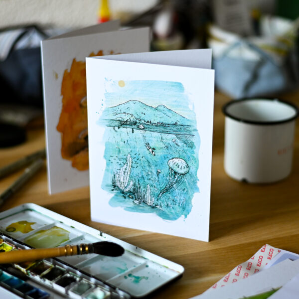 Carte de voeux – « Plongeon glacial »